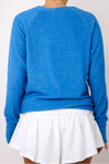 Embroidered Fun Lightweight Brushed Fleece Pullover Top