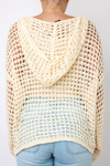 Flag Hooded Crochet Sweater