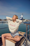 P.J. Salvage Seaside Waffle & Embroidered Sweater