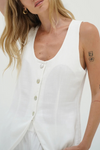 Kai Long Line Linen Vest