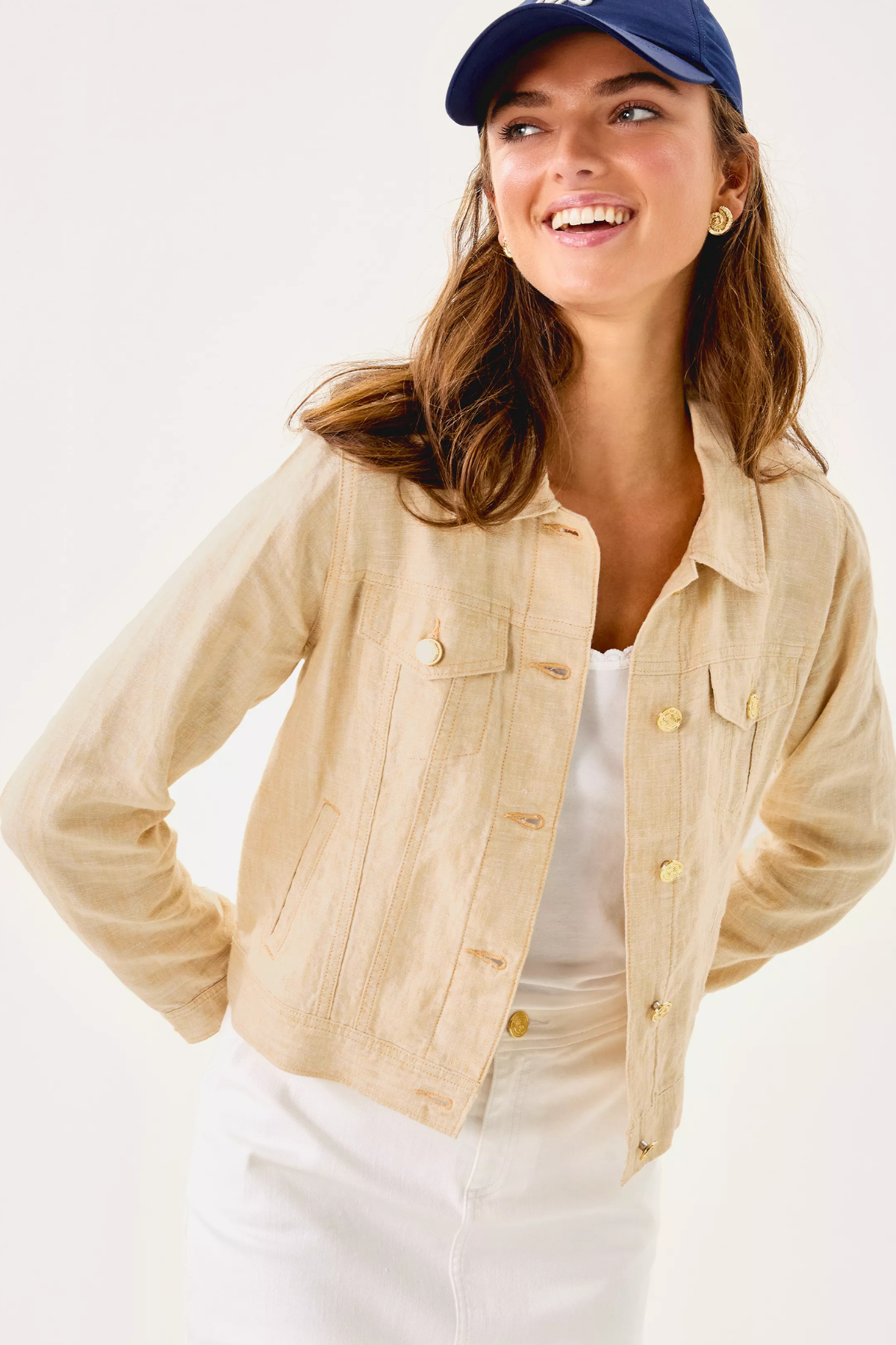 Lilly Pulitzer Seaspray Linen Jacket