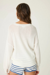 P.J. Salvage Seaside Waffle & Embroidered Sweater