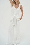 Kai Long Line Linen Vest