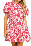 Floral Button Down Mini Dress