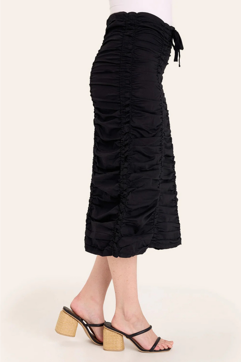 XCVI Double Shirred Panel Skirt