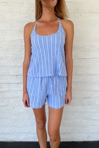 Amalfi Stripe Halter Top