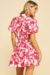 Floral Button Down Mini Dress