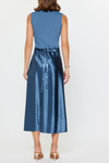 Metallic Front Midi Knit Dress