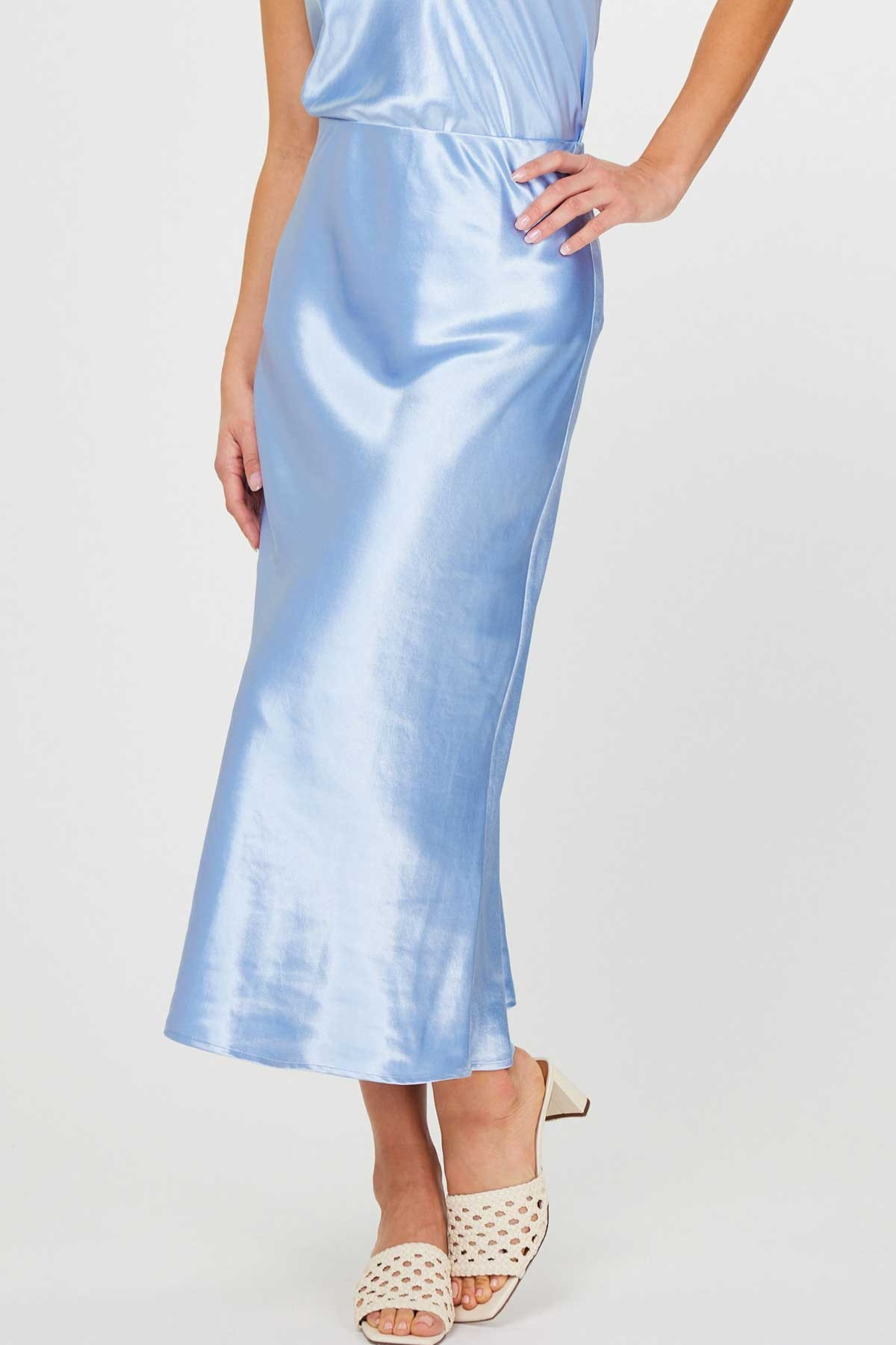 Silky Midi Skirt