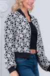 Floral Bomber Jacket