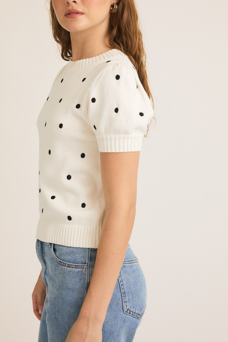 Puff Short Sleeve Sweater Top