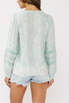 Floral Embroidered Long Sleeve Blouse