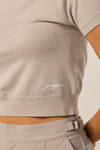 Greyson Leith Short Sleeve Sweater Top
