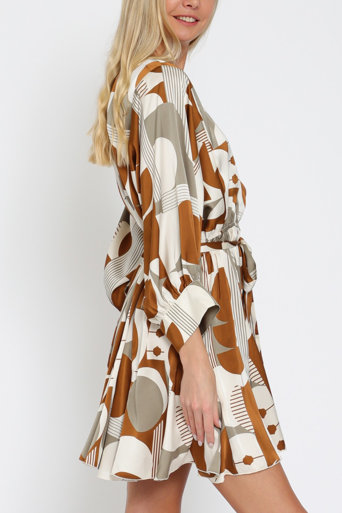 3/4 Dolman Sleeve Mini Dress