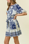 Border Shift Dress