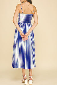 Striped Midi Dress