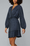 Lace Trim Jacquard Mini Dress