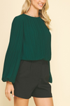 Pleated Woven Top