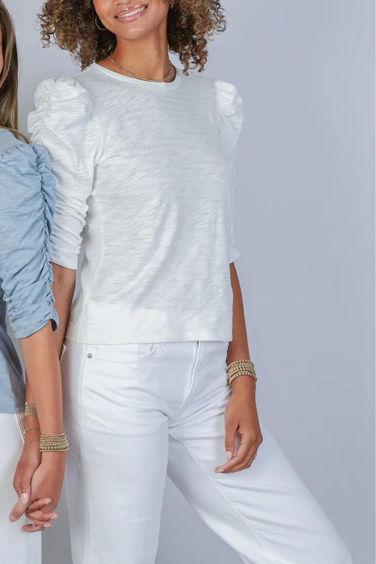 Sophie Ruched Tee *REORDER COMING*