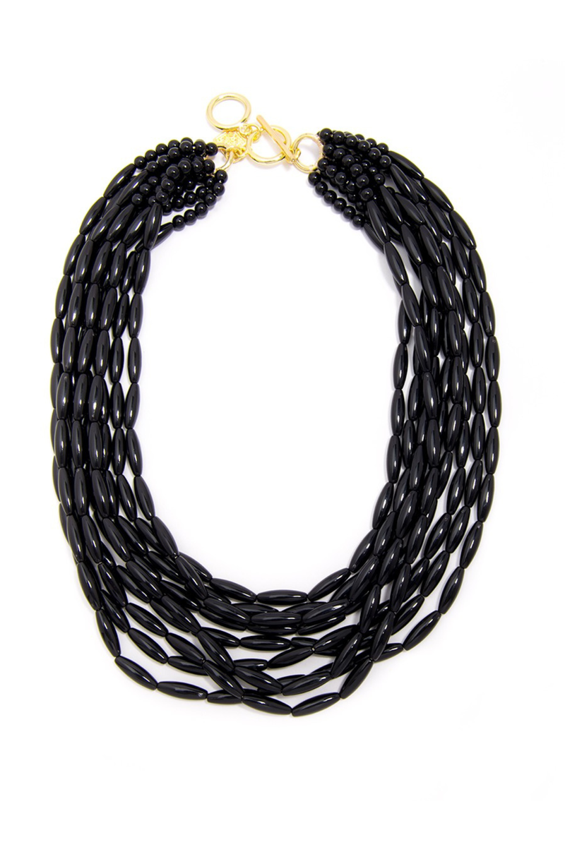 Glossy Beaded Pastel Necklace