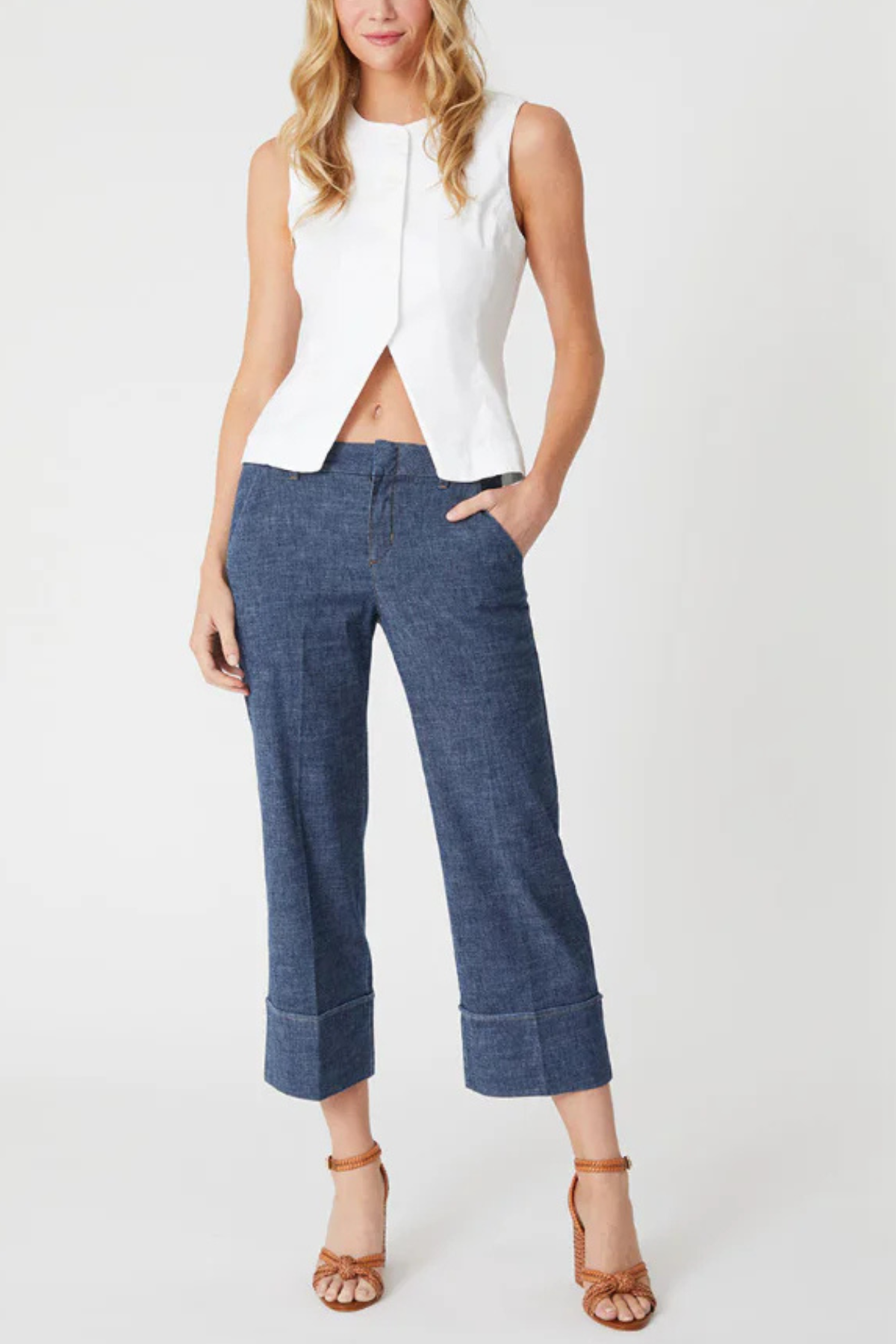 Level99 Lauren Cuffed Trouser