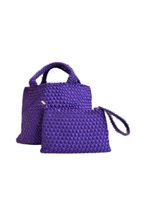 Lily Woven Neoprene Tote with Pouch
