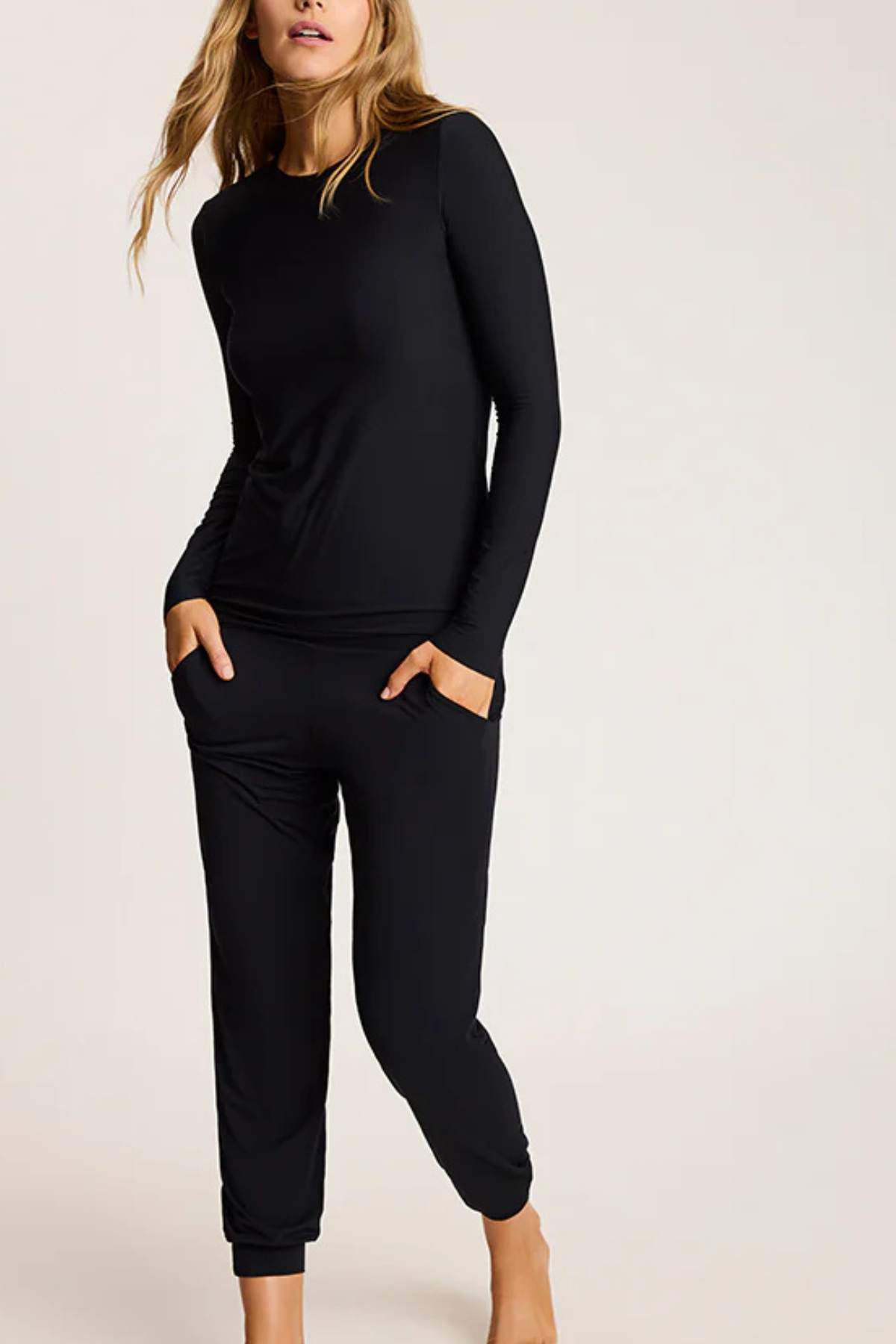 Butter Long Sleeve Crew Neck Top