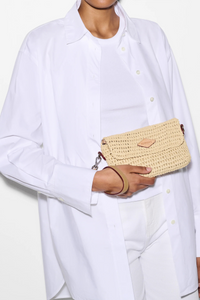 MZ Wallace Raffia Convertible Crossbody