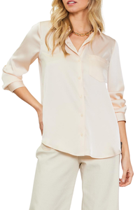 SRB Satin Button Down