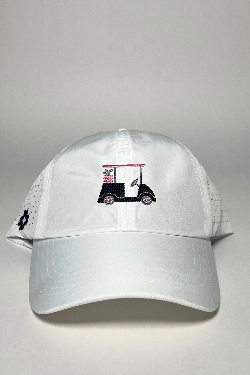 Cross Stitch Golf Cart Hat