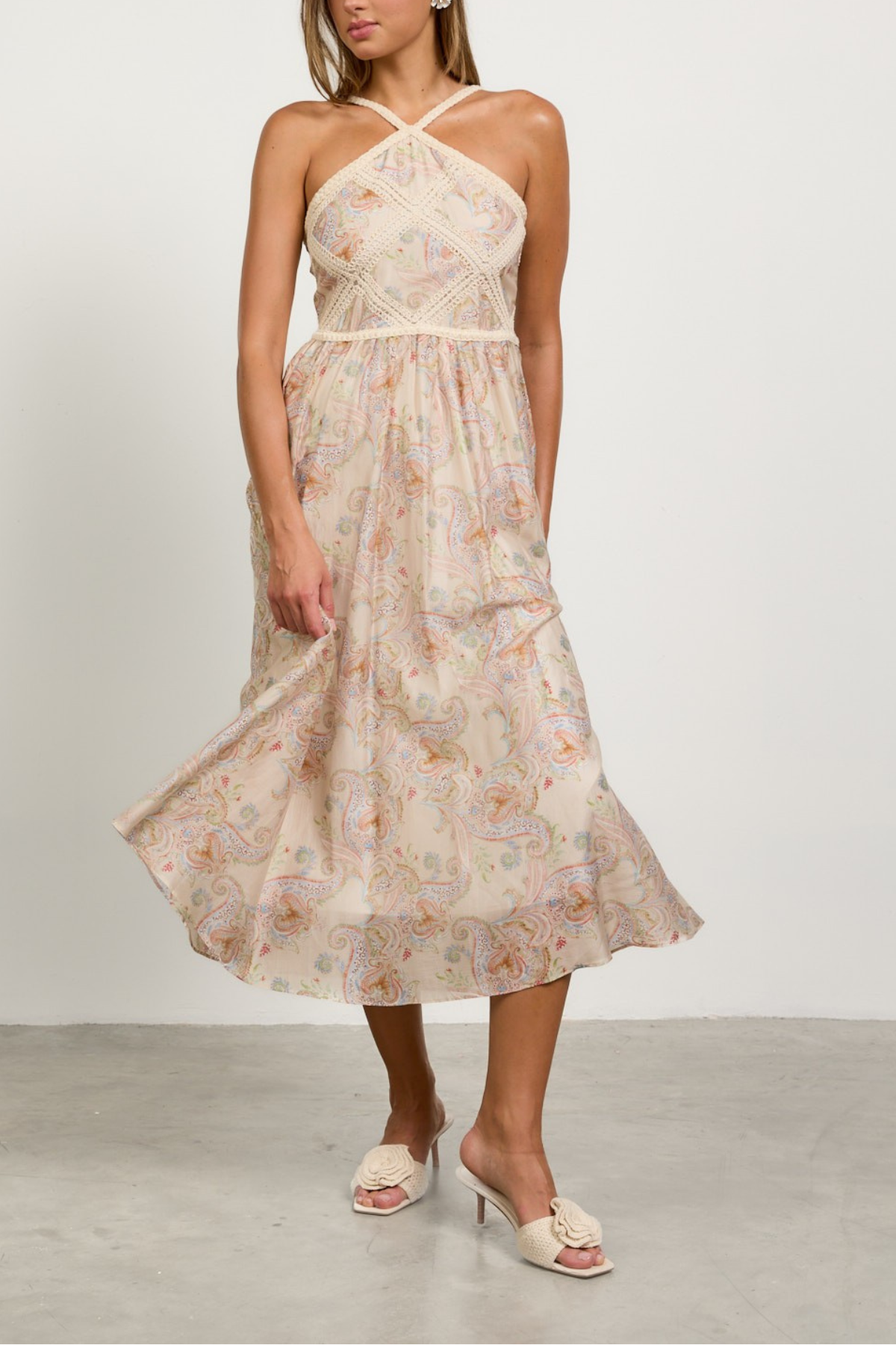 SRB Halter Neck Midi Dress