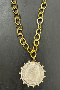 Two Coin Pendant Necklace