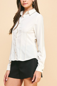 Pintuck Detail Blouse