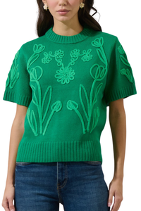 Winsley Floral Embroidered Sweater Top