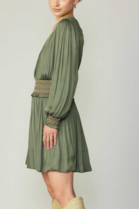Long Sleeve Ruffle Mini Dress
