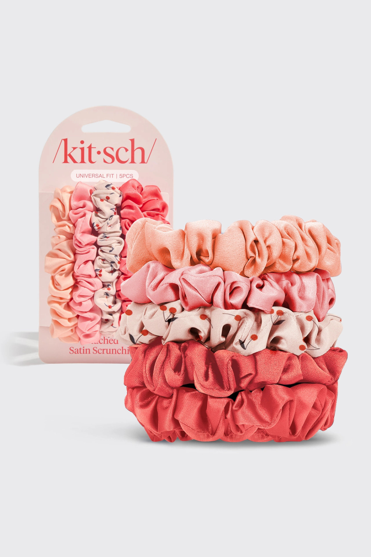 Ruched Satin Scrunchies