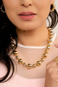 Mixed Bead Collar Necklace