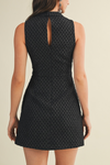 Mock Neck Sleeveless Dress