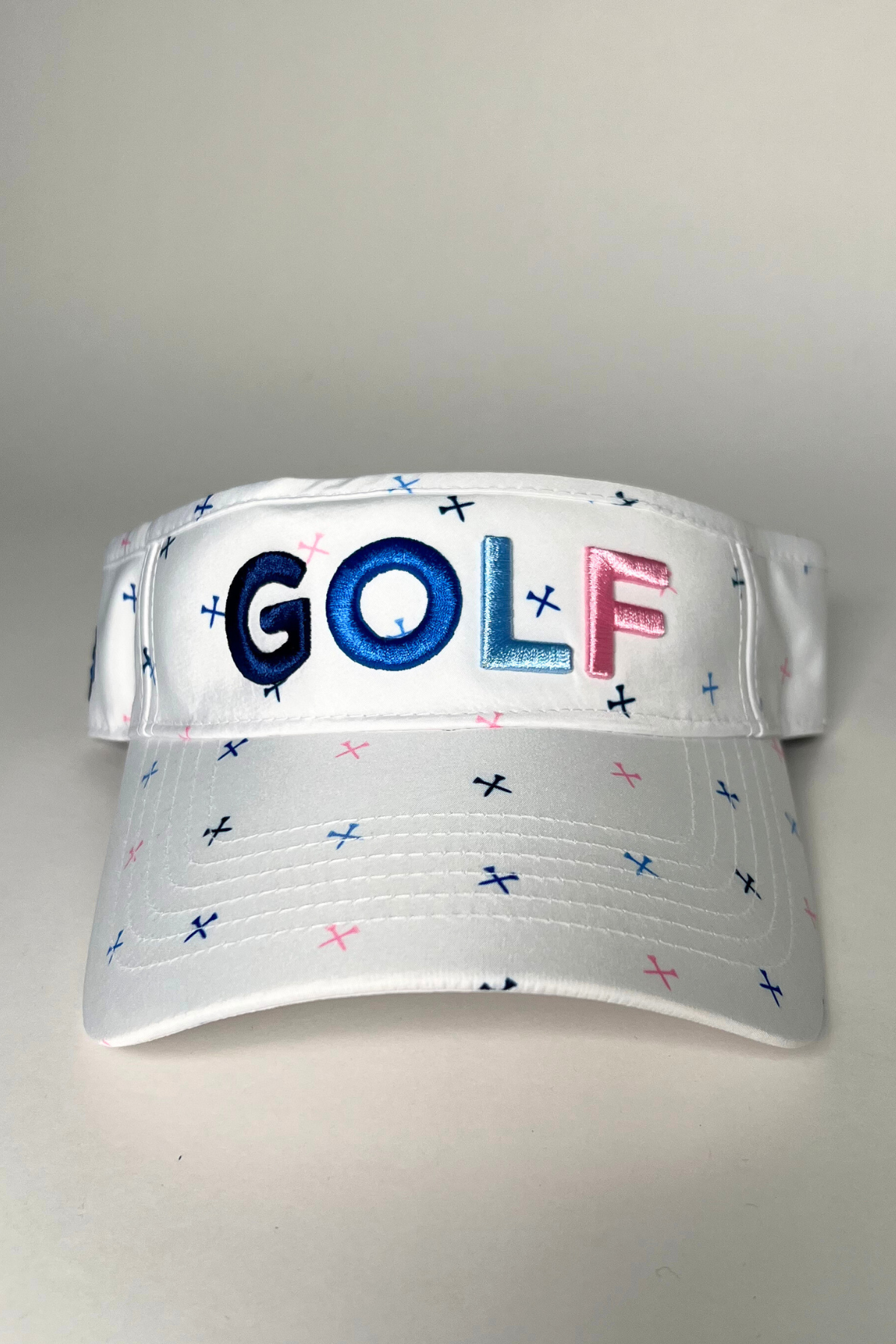 Golf Visor with Puff Logo