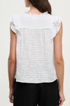Velvet Eva Textured Cotton Gauze Top