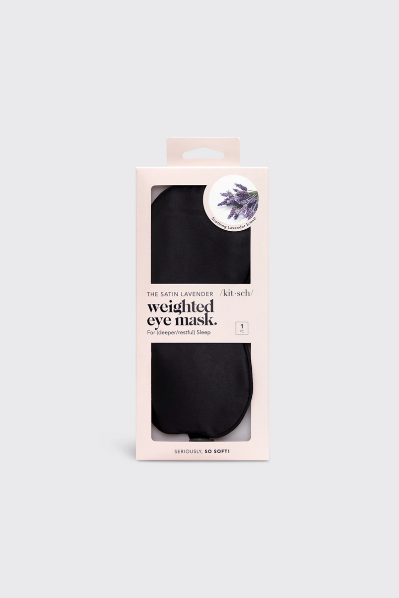 Lavender Weighted Satin Eye Mask