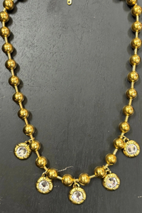 Crystal And Bead Necklace