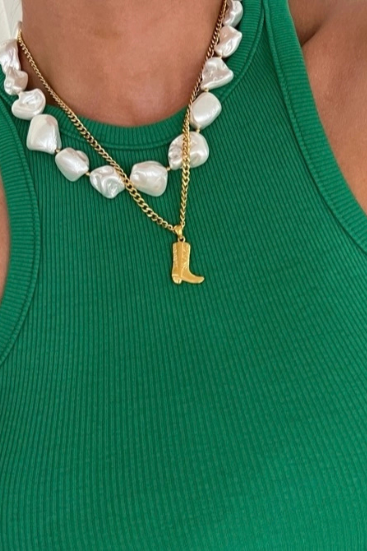 Cowgirl Boot Necklace