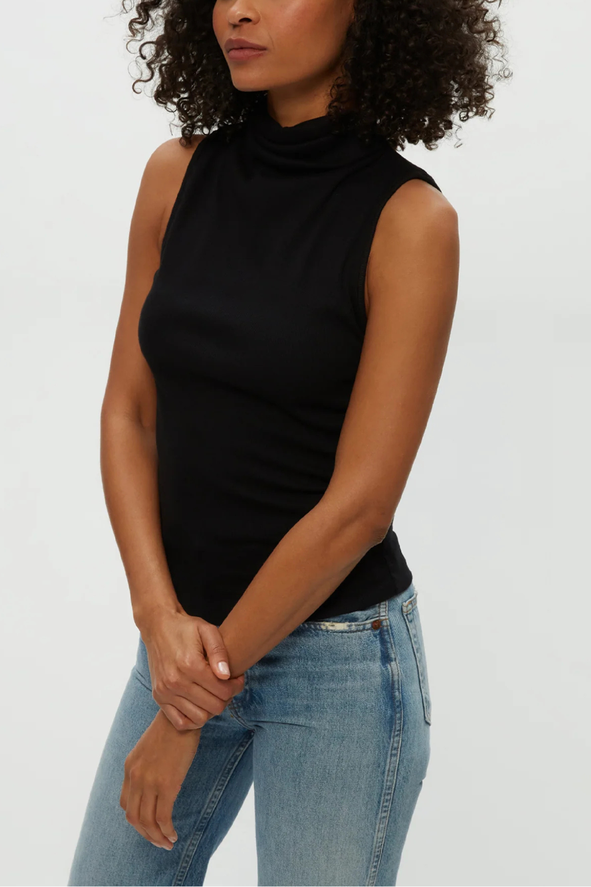 Michael Stars Chiara Drape Neck Tank