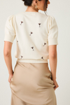 Espresso Martini Embroidered Knit Top