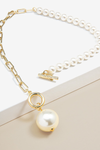 Chain And Pearl Pendant Necklace
