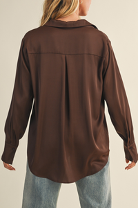 Silky Button Down Shirt