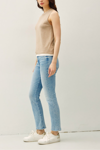 Layered Look Sweater Tank