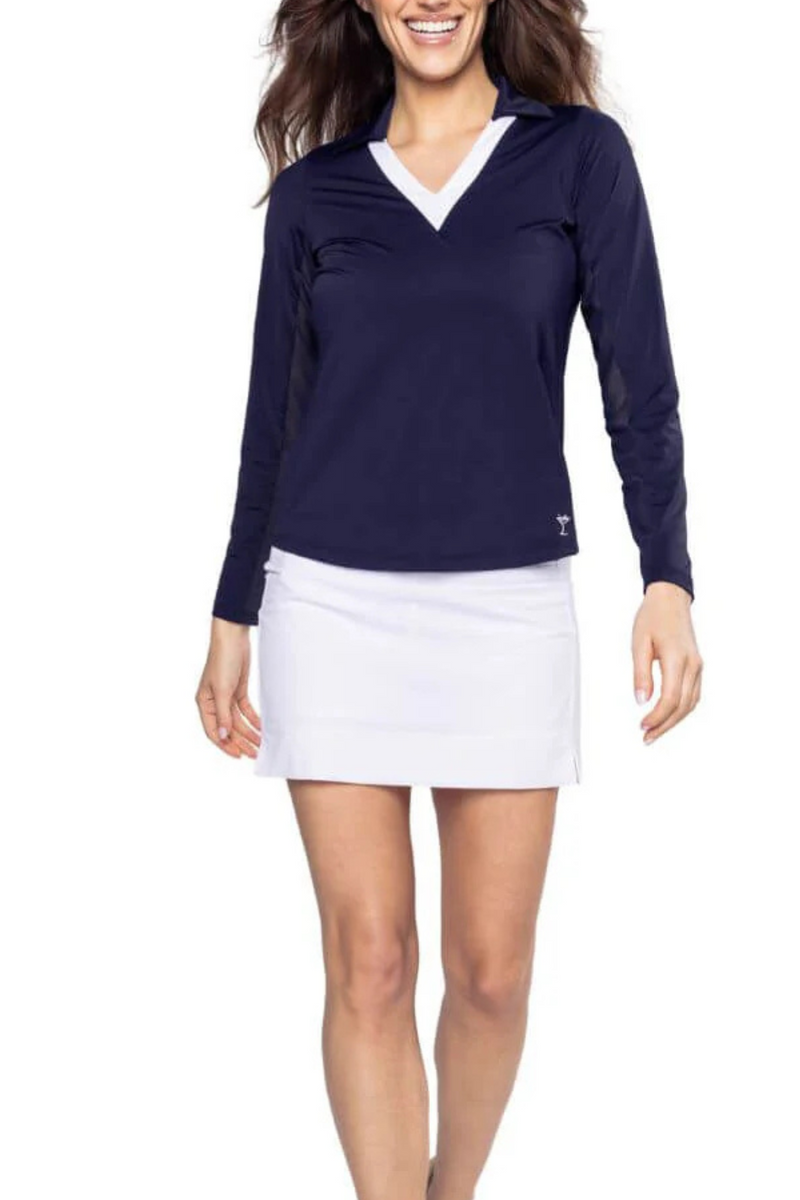 Golftini Long Sleeve Say Yes Polo
