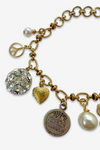 Repurposed Vintage Good Luck Charm Bracelet